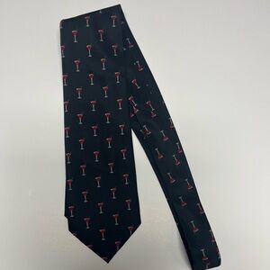 Parquet men’s martini glass neck tie.